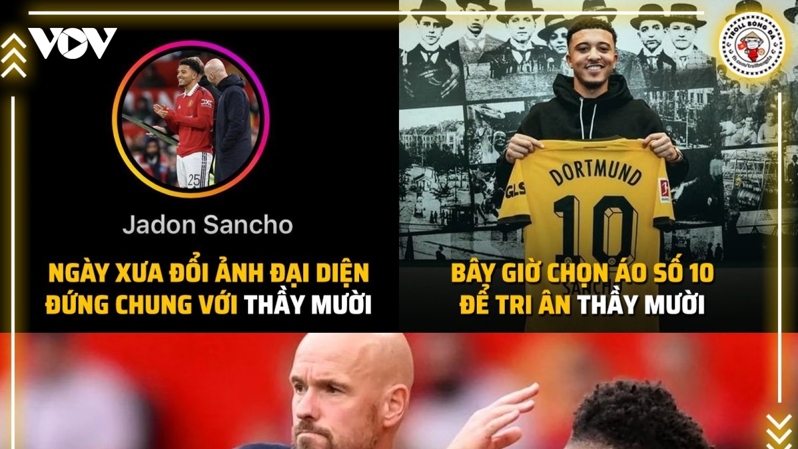 Biếm họa 24h: Sao MU ''tri ân'' HLV Ten Hag khi rời Old Trafford