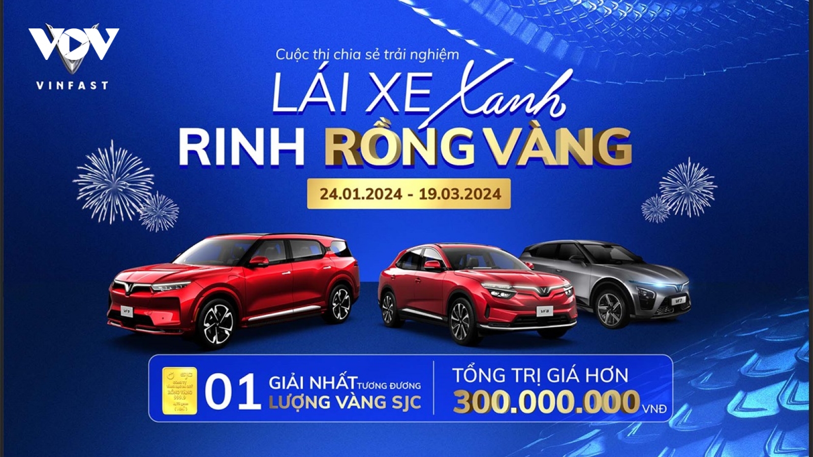 Cuộc thi “Lái xe xanh - Rinh rồng vàng” của VinFast treo thưởng lớn