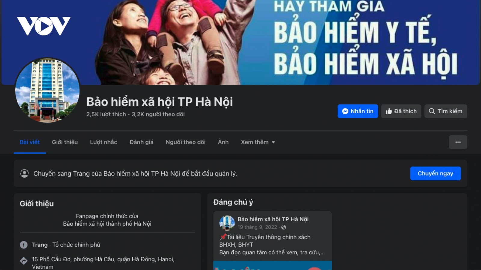 Bảo hiểm xã hội thành phố Hà Nội tích cực đổi mới truyền thông trên mạng xã hội