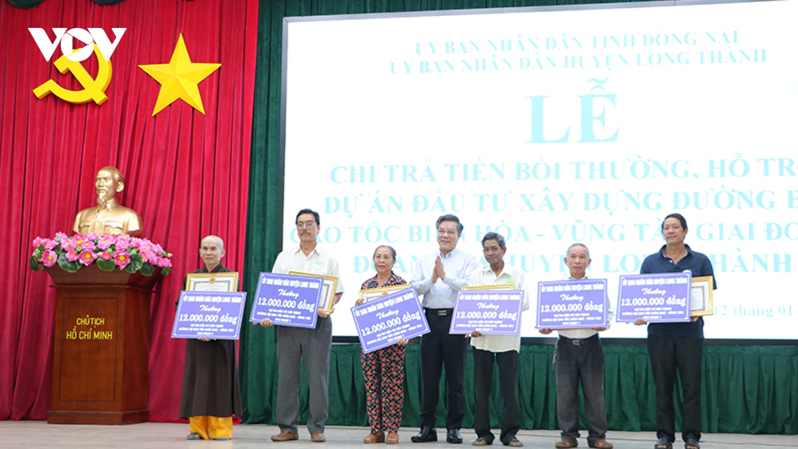 Các hộ dân đầu tiên nhận tiền bồi thường dự án cao tốc Biên Hoà - Vũng Tàu