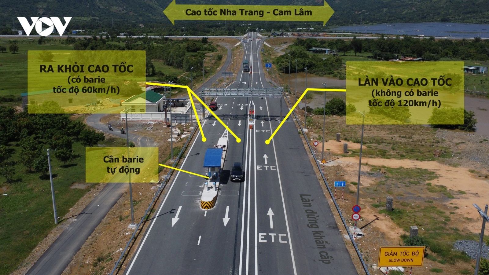 Việc thu phí không barie tại cao tốc Nha Trang-Cam Lâm, Cam Lâm-Vĩnh Hảo như thế nào?