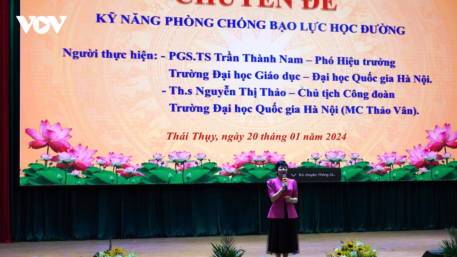94 điểm cầu tham dự chuyên đề kỹ năng phòng chống bạo lực học đường