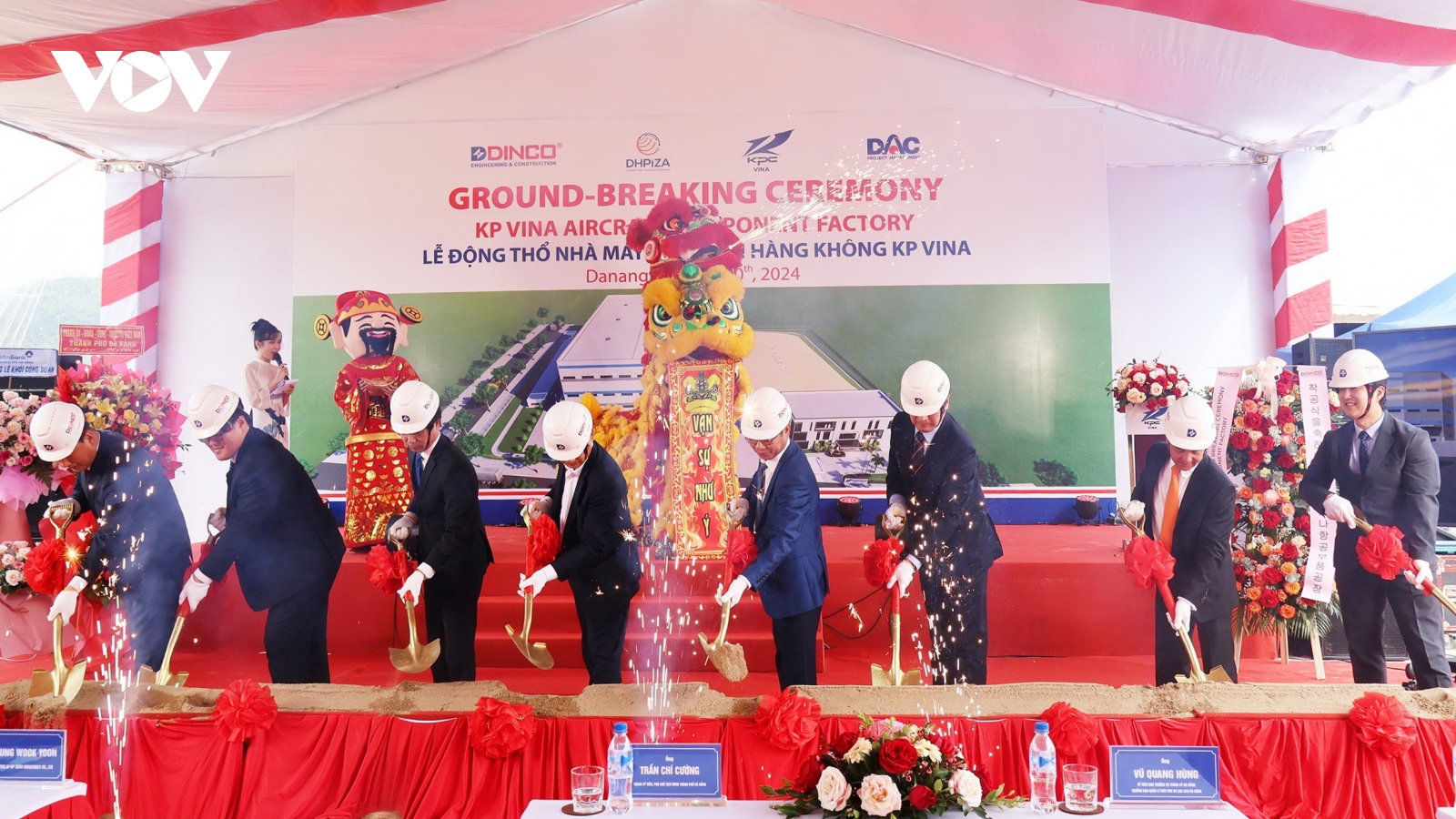 Đà Nẵng động thổ dự án Nhà máy linh kiện hàng không KP VINA, vốn 20 triệu USD