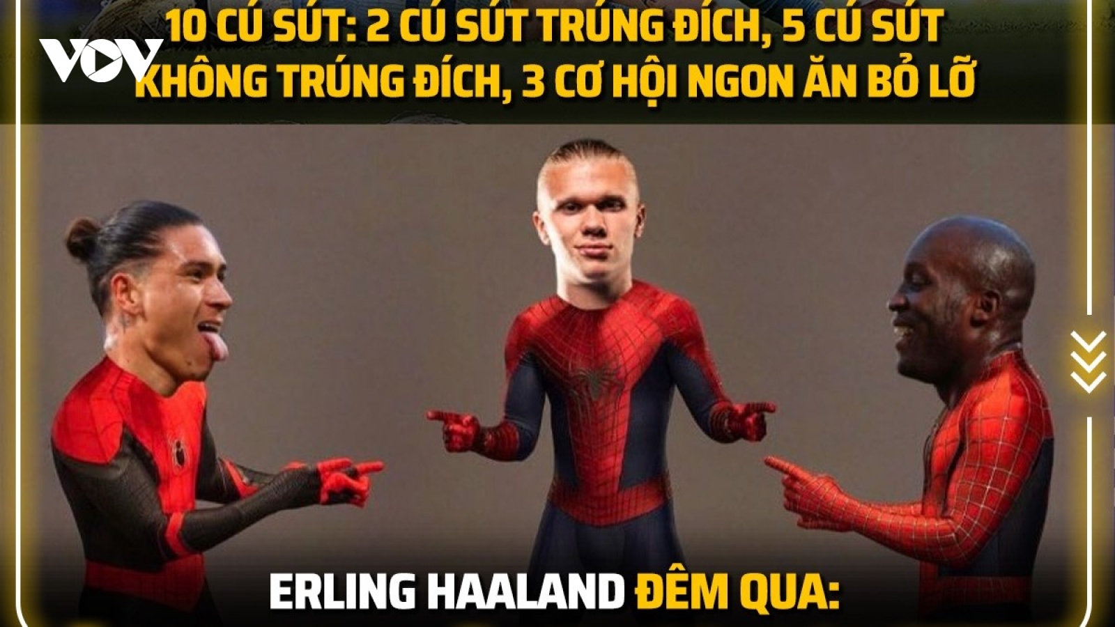 Biếm họa 24h: Haaland ''gỗ'' bất ngờ