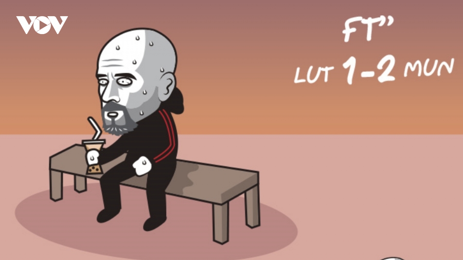 Biếm họa 24h: HLV Erik Ten Hag “vã mồ hôi” trước Luton
