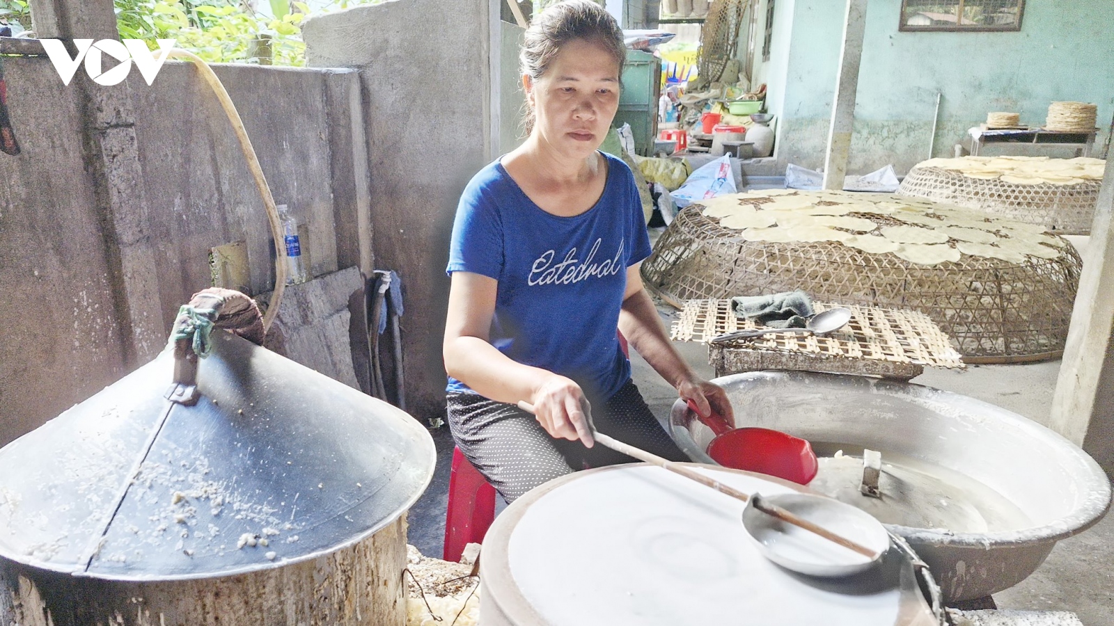 Nghề làm bánh tráng Tuý Loan (Đà Nẵng) là Di sản văn hoá phi vật thể quốc gia