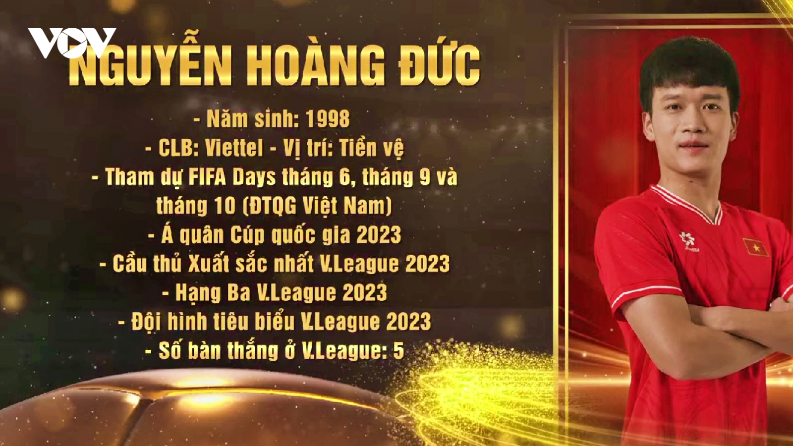 Toàn cảnh Quả bóng Vàng Việt Nam 2023: Hoàng Đức vượt qua Tuấn Hải
