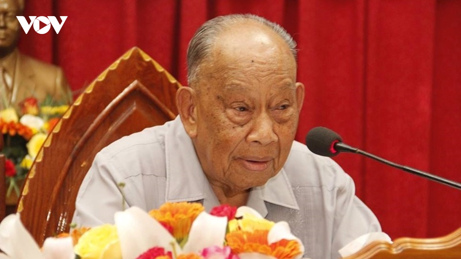 Tổng Bí thư, Chủ tịch nước chúc mừng 100 năm ngày sinh ông Khamtai Siphandone