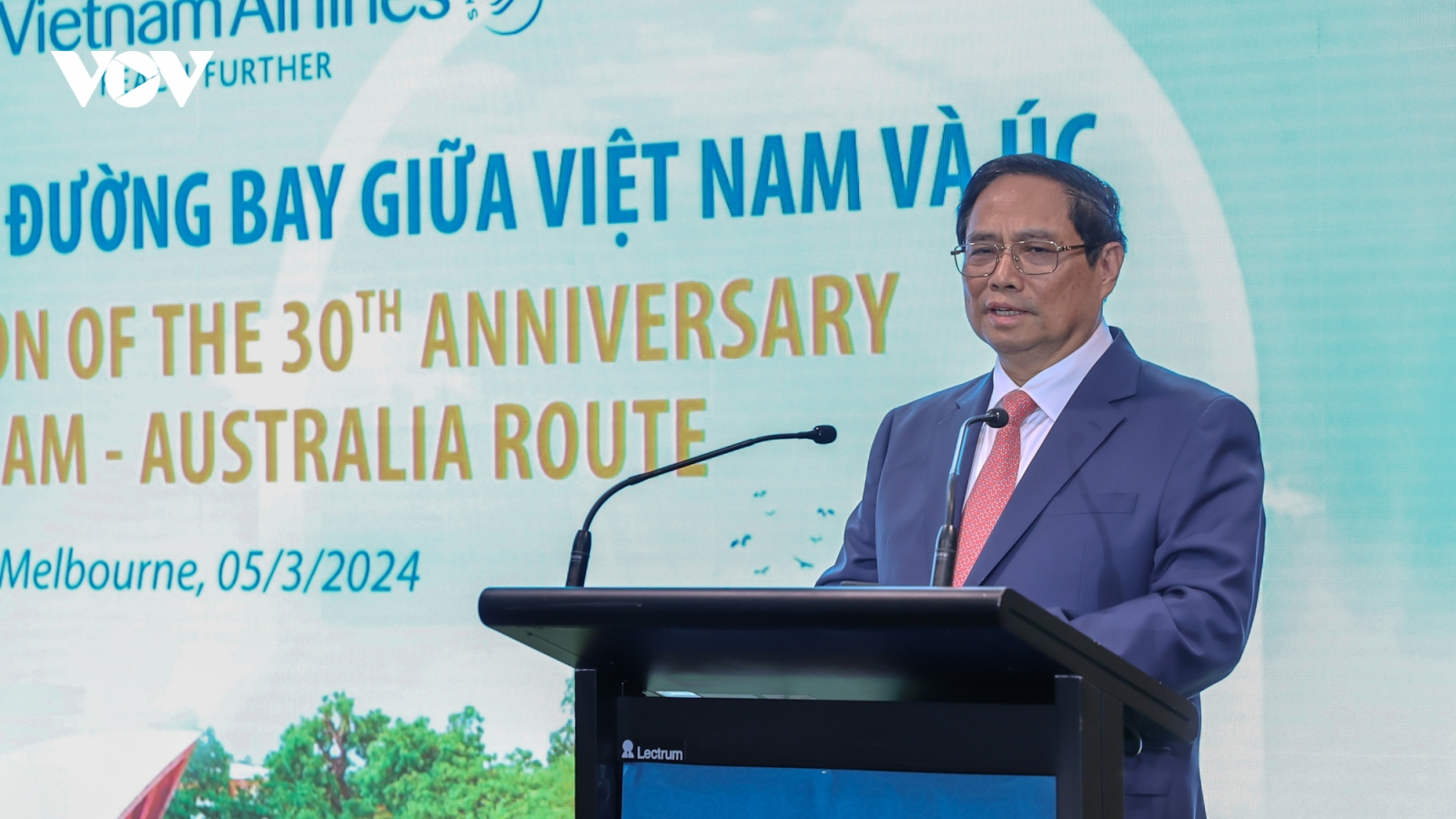 Thủ tướng Phạm Minh Chính dự kỷ niệm 30 năm đường bay thẳng Việt Nam – Australia