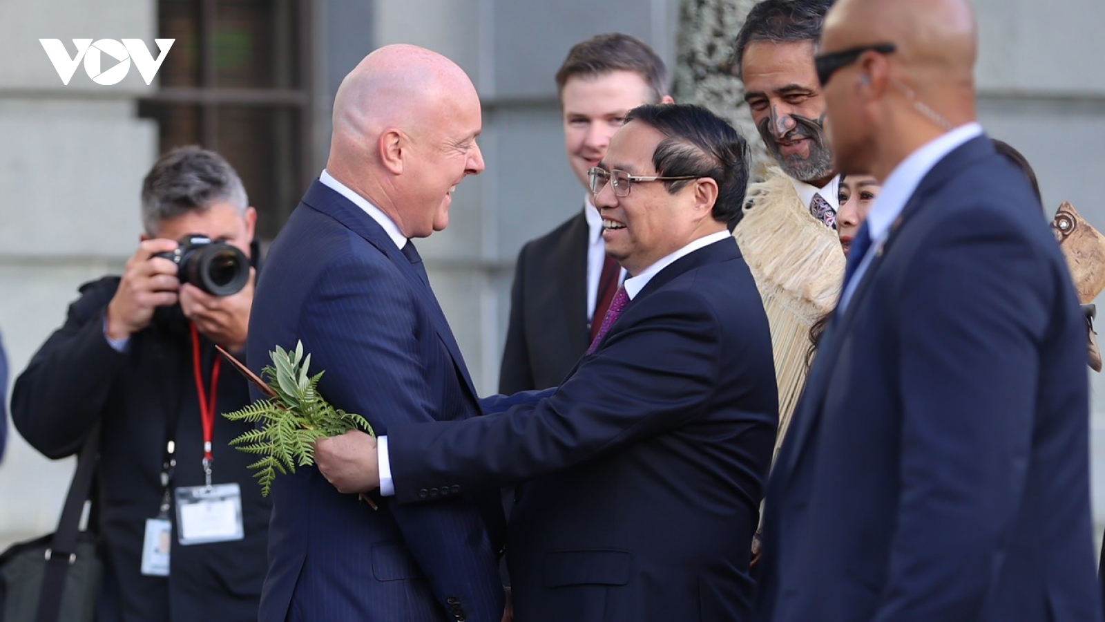 Thủ tướng Christopher Luxon chủ trì lễ đón Thủ tướng Phạm Minh Chính