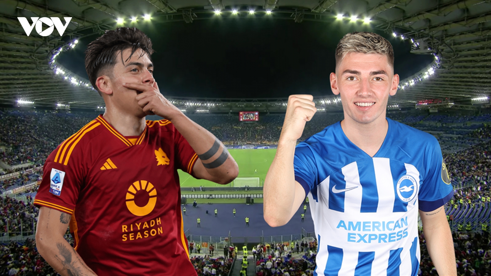 Dự đoán tỷ số, đội hình xuất phát trận AS Roma - Brighton
