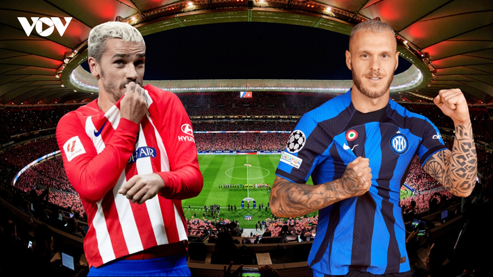 Dự đoán tỷ số, đội hình xuất phát trận Atletico Madrid - Inter Milan