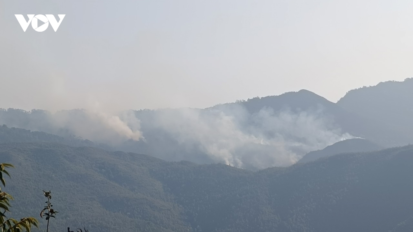 Huy động hơn 150 người dập đám cháy rừng ở Mù Cang Chải