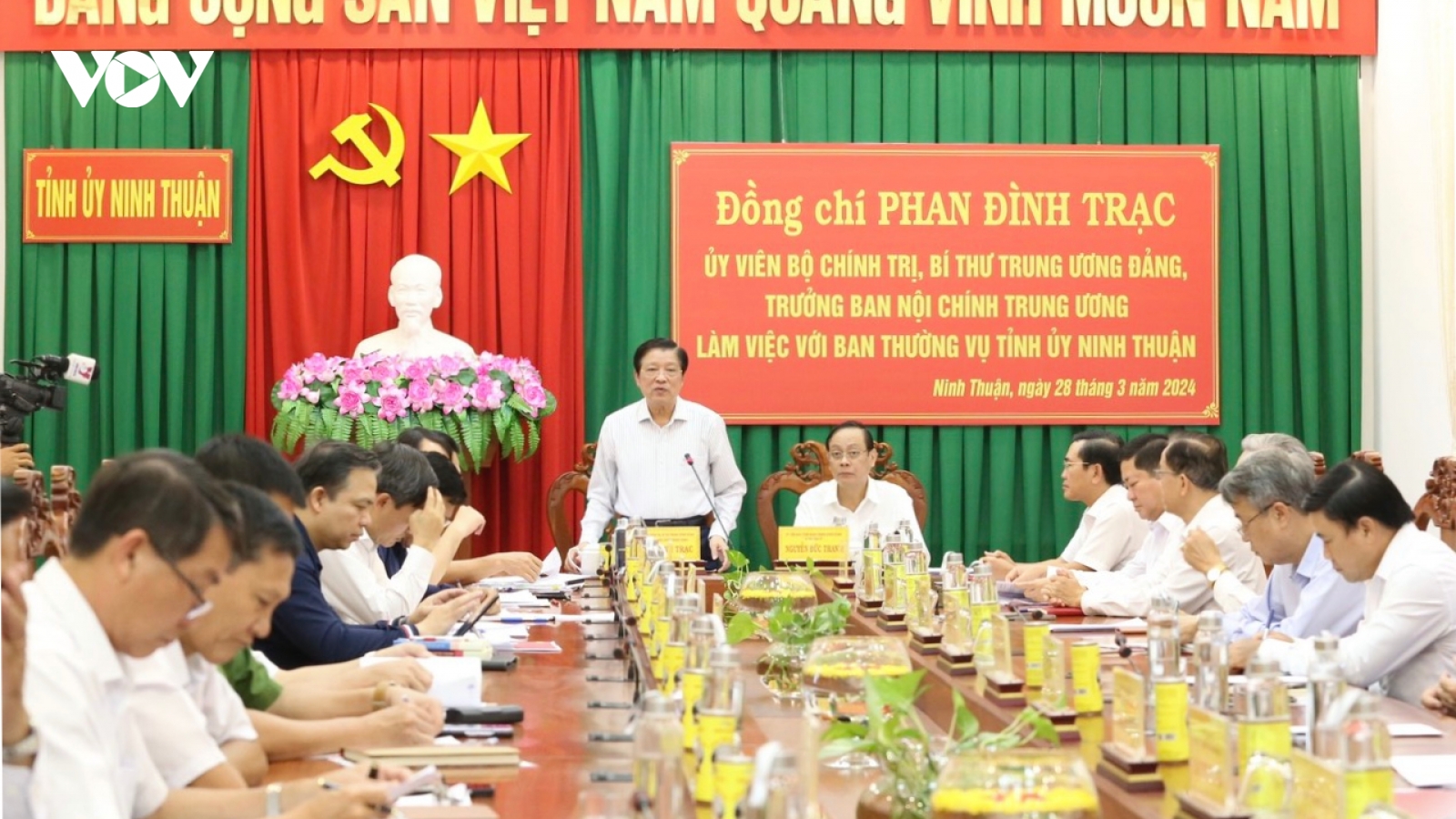 Trưởng Ban Nội chính T.Ư: Ninh Thuận xử lý dứt điểm các vụ án liên quan nhân sự