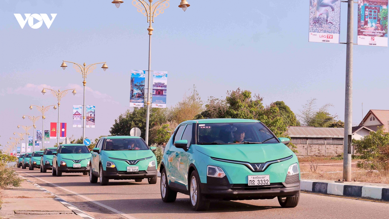 Xanh SM Lào khai trương dịch vụ taxi điện tại Savannakhet