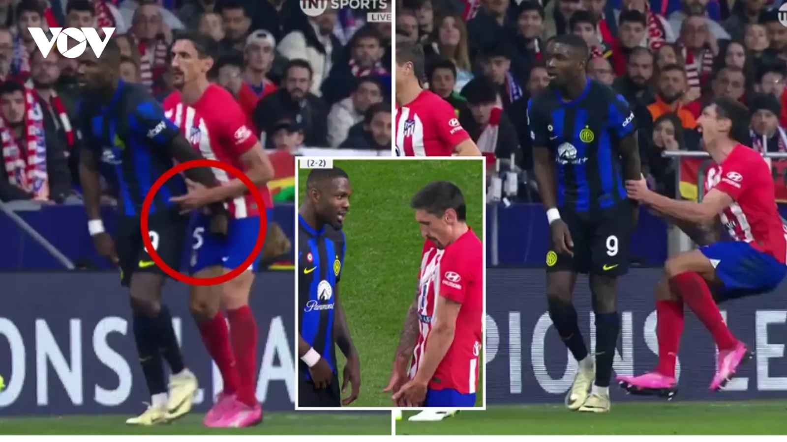Tiền đạo Inter Milan gây sốc vì hành động phản cảm ở Cúp C1 châu Âu