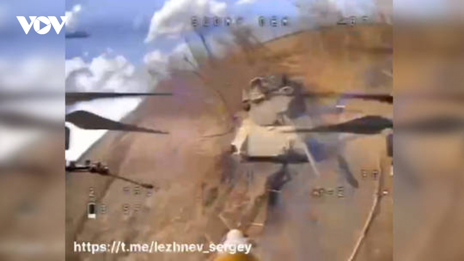 Cận cảnh xe tăng Abrams ở Ukraine bị Nga phá hủy từ góc nhìn của UAV