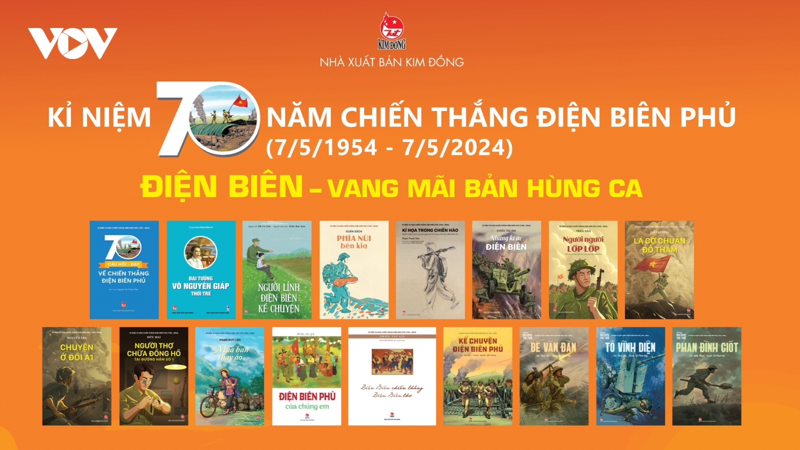 Giới thiệu 17 ấn phẩm đặc biệt ra mắt nhân kỷ niệm 70 năm Chiến thắng Điện Biên Phủ