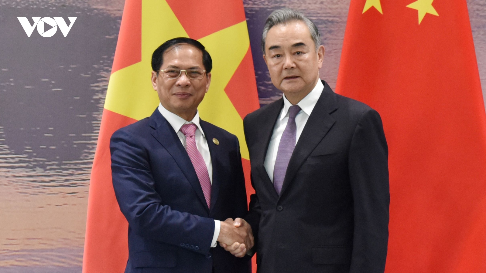 Bộ trưởng Bộ Ngoại giao Bùi Thanh Sơn hội đàm với Bộ trưởng Vương Nghị