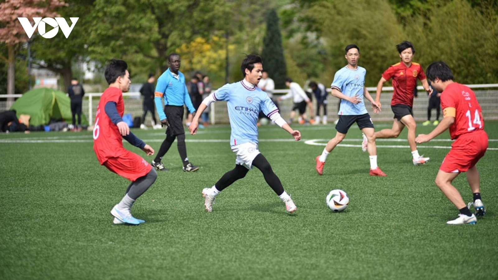 Vietnamese students in Europe hold football tournament in France