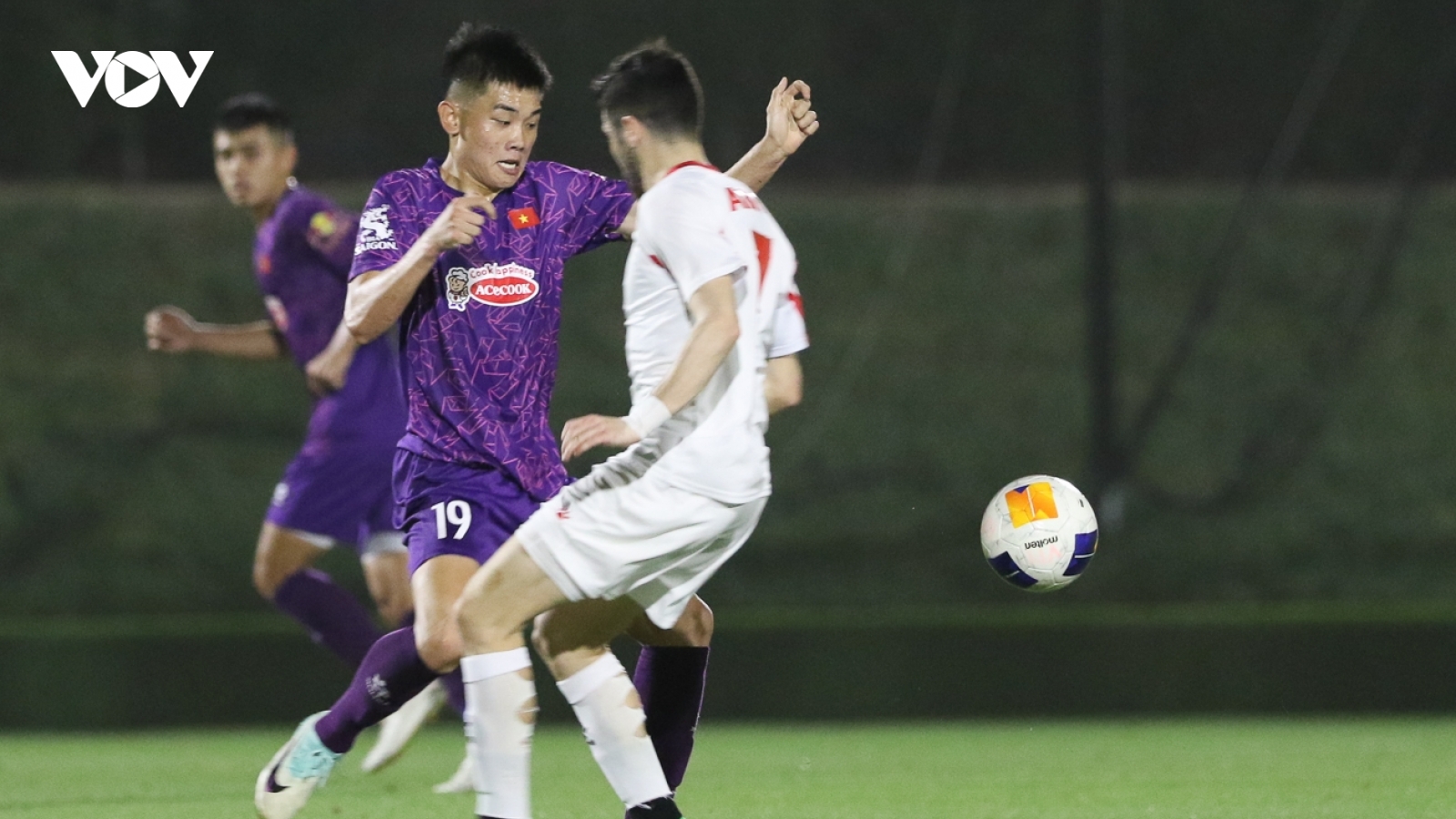 Hé lộ hình ảnh trận đấu kín của U23 Việt Nam và U23 Jordan