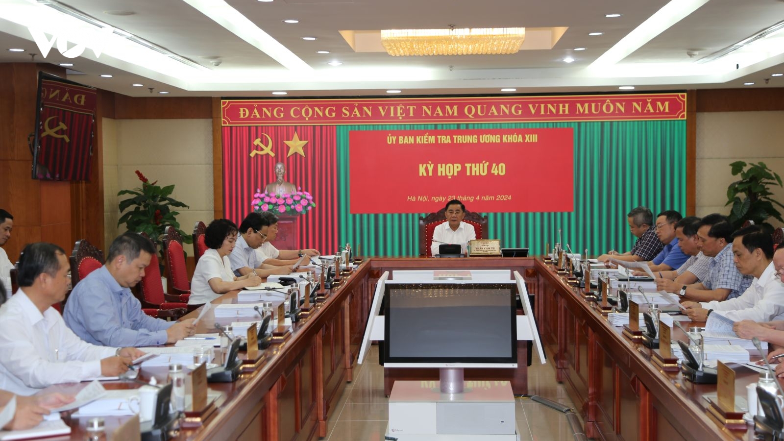 Thông cáo báo chí Kỳ họp thứ 40 của Ủy ban Kiểm tra Trung ương