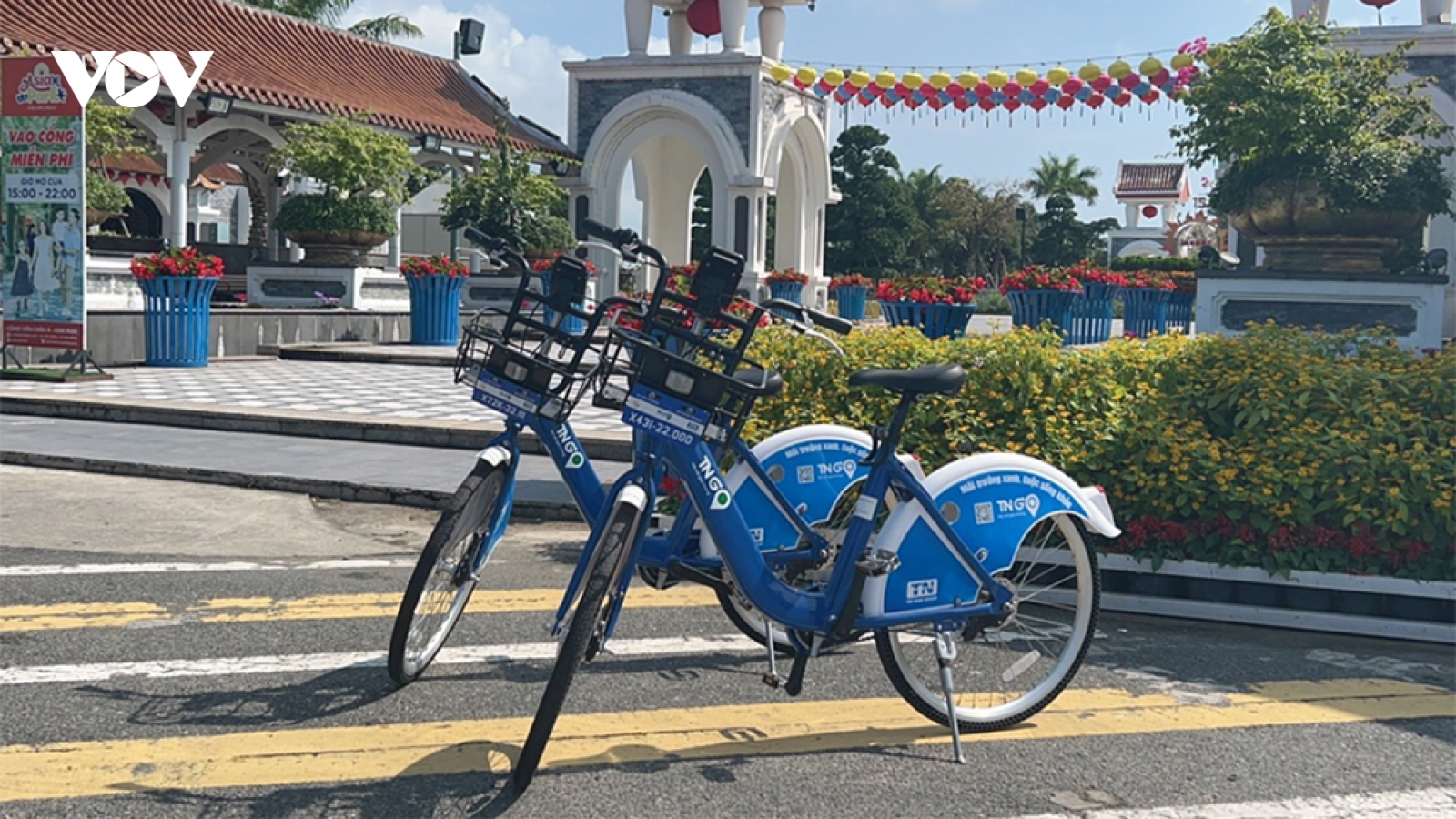 Đà Nẵng đề nghị tiếp tục miễn phí sử dụng vỉa hè để bố trí trạm xe đạp công cộng
