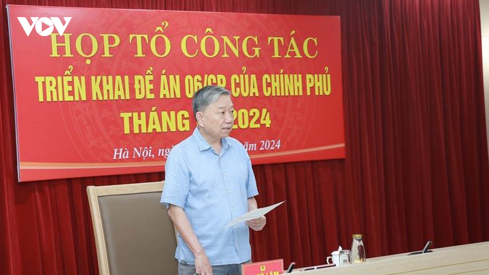 Bộ trưởng Bộ Công an Tô Lâm chủ trì họp Tổ công tác triển khai Đề án 06