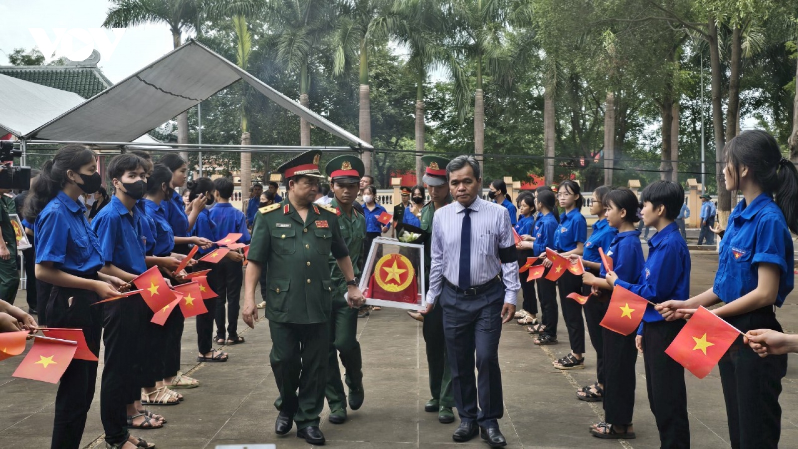 Truy điệu và an táng 21 hài cốt liệt sĩ hy sinh ở Campuchia tại biên giới Gia Lai