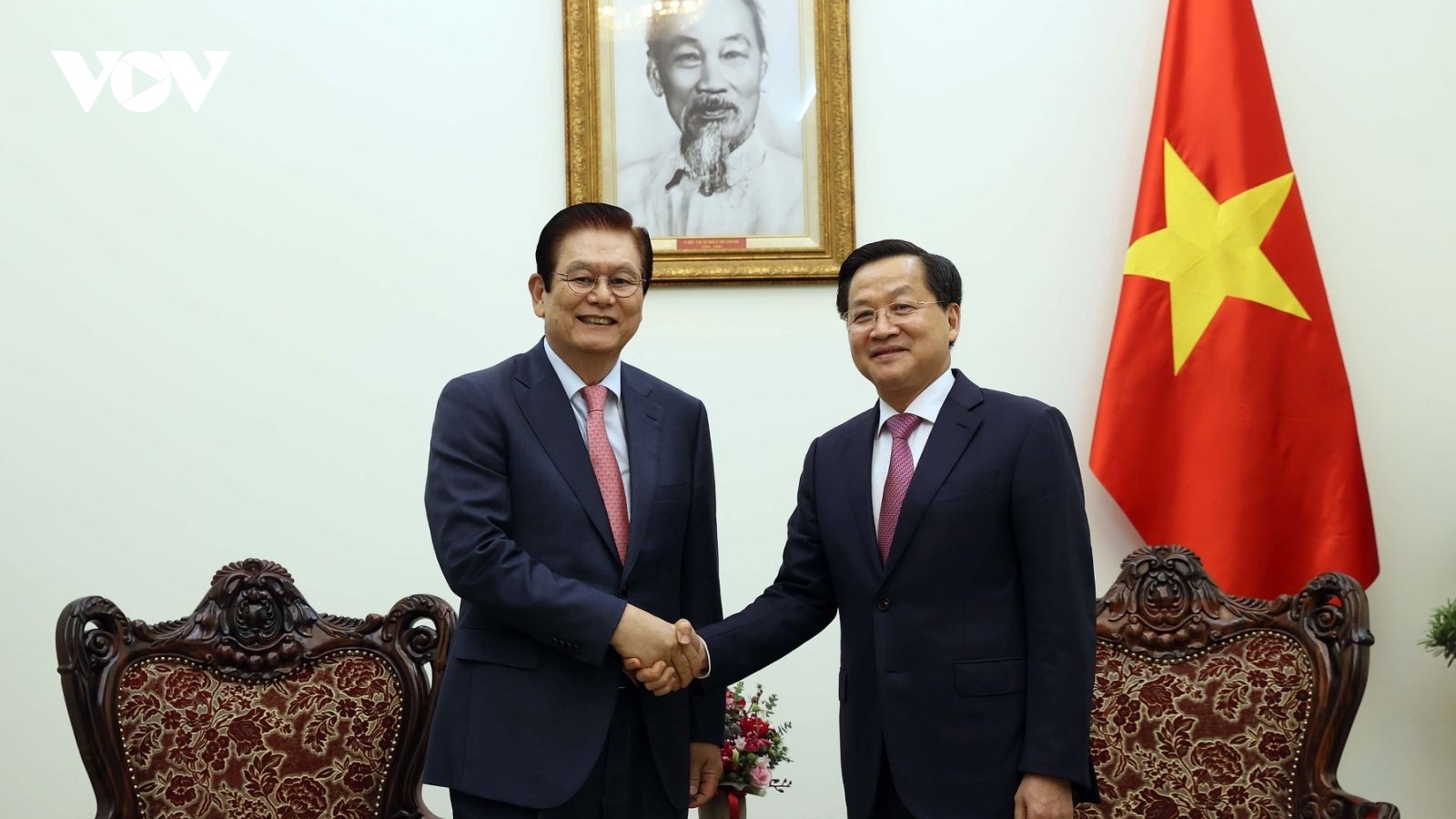 Phó Thủ tướng Lê Minh Khái tiếp lãnh đạo Tập đoàn Hyosung