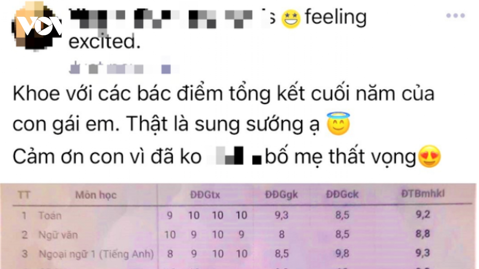 Hậu quả khôn lường từ việc khoe thành tích của con lên mạng xã hội