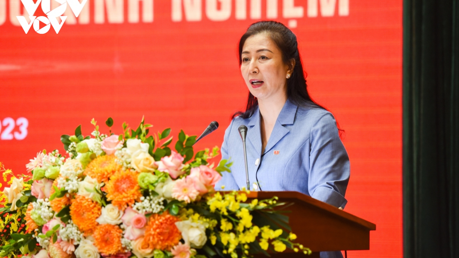Bà Lê Thị Thu Hồng tạm thời điều hành Tỉnh ủy Bắc Giang