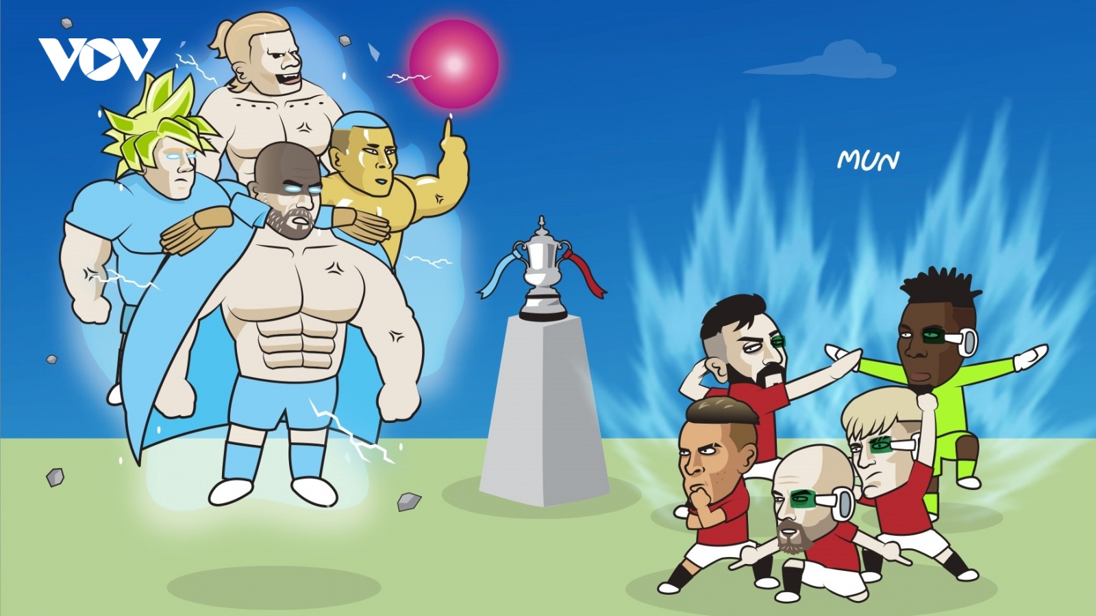 Biếm họa 24h: MU và Man City thị uy "sức mạnh" trước trận chung kết FA Cup