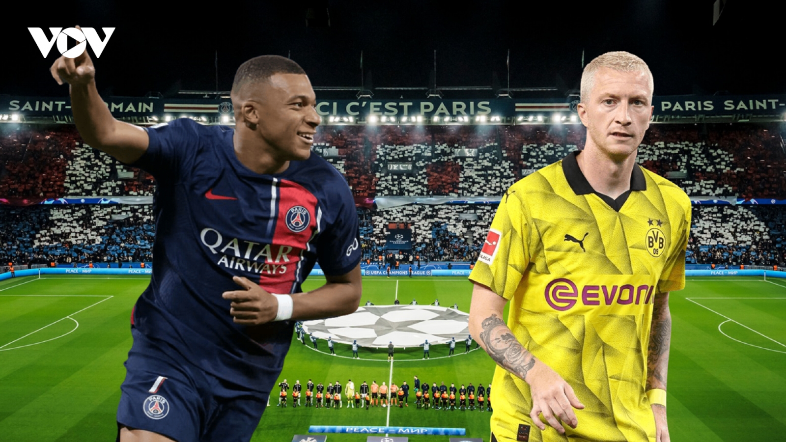 Dự đoán tỷ số, đội hình xuất phát trận PSG - Dortmund