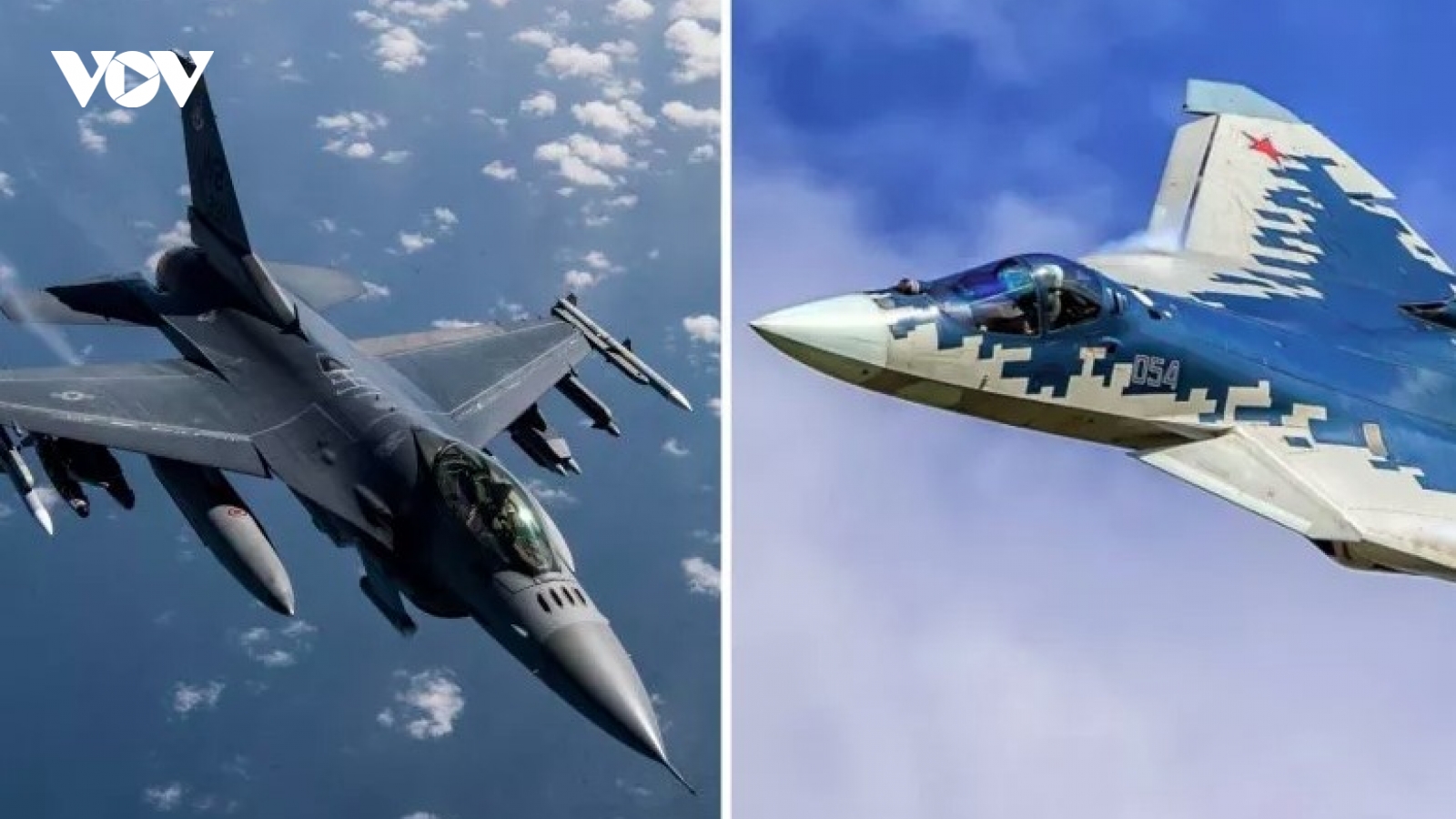 So sánh tiêm kích Su-57 của Nga và chiến đấu cơ F-16 Ukraine sắp nhận được
