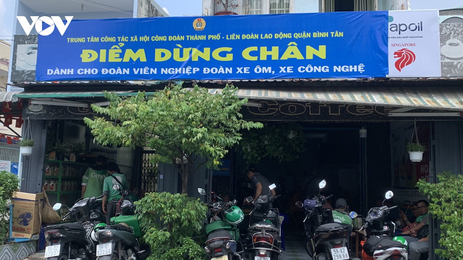 Độc đáo “Điểm dừng chân” ở TP.HCM cho người chạy xe ôm