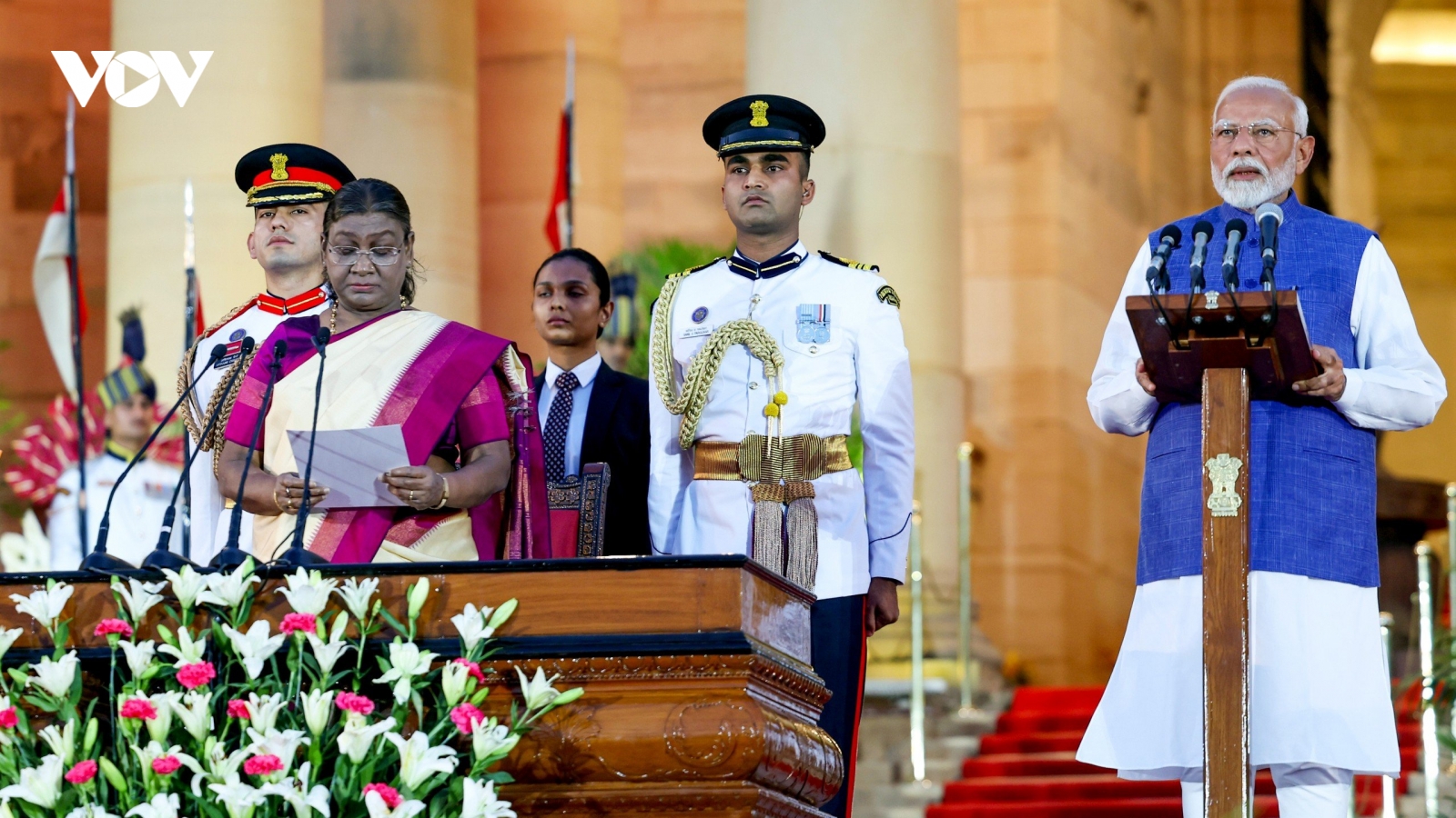 Thủ tướng Ấn Độ Narendra Modi tuyên thệ nhậm chức nhiệm kỳ thứ 3