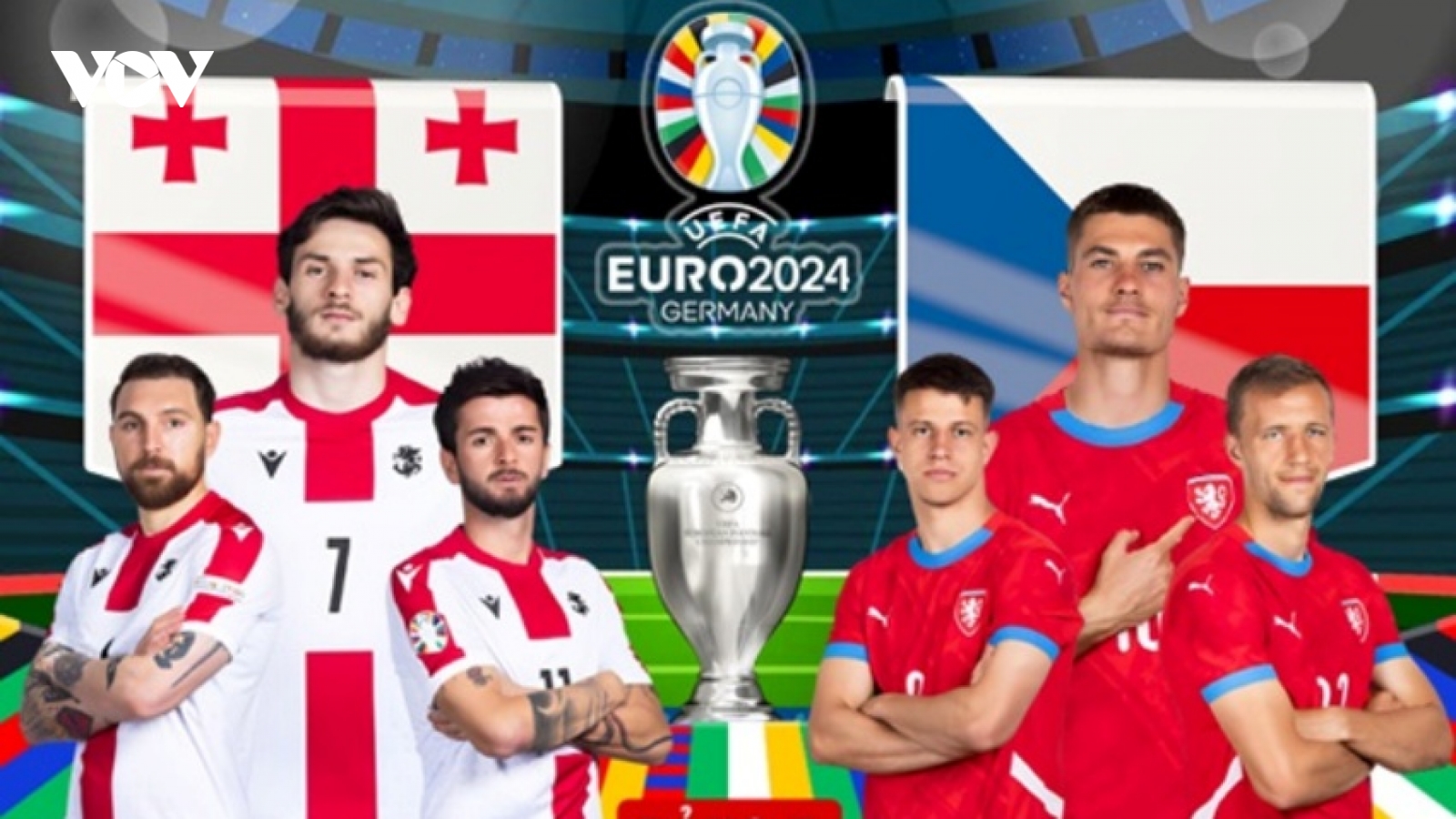 Xem trực tiếp Georgia vs CH Séc bảng F tại EURO 2024 ở đâu?
