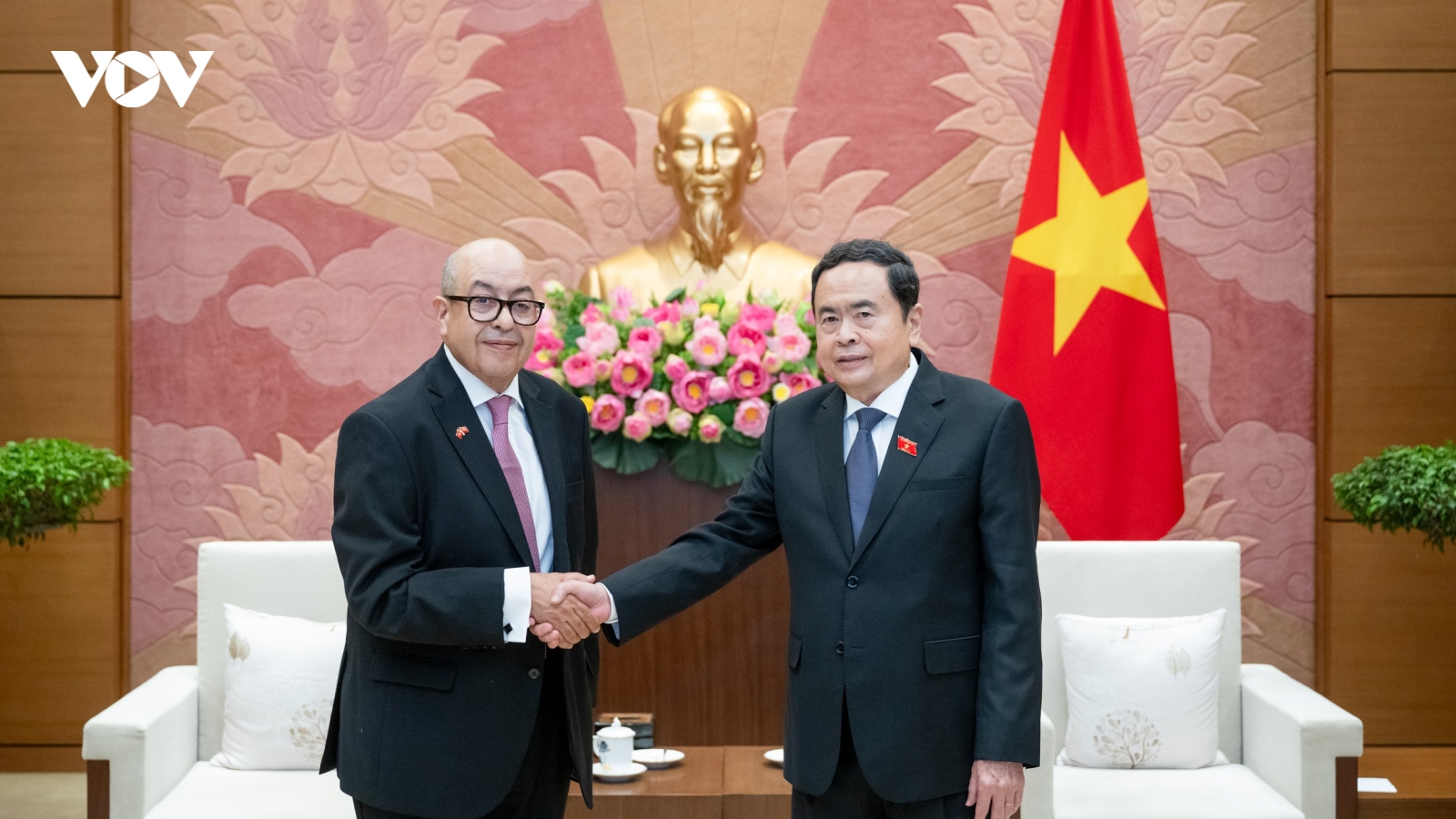 Chủ tịch Quốc hội Trần Thanh Mẫn tiếp Tổng thư ký Hạ viện Maroc