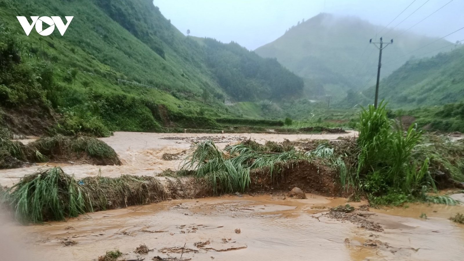 Mưa lớn diện rộng ở Cao Bằng làm nhiều tuyến giao thông bị chia cắt