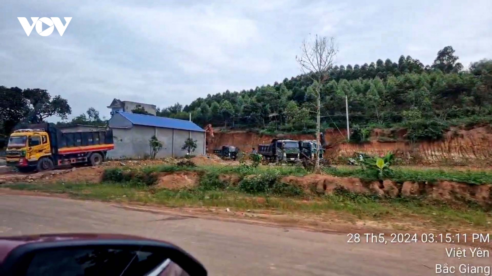 Bắc Giang chỉ đạo khẩn sau phản ánh của VOV.VN về khai thác khoáng sản trái phép