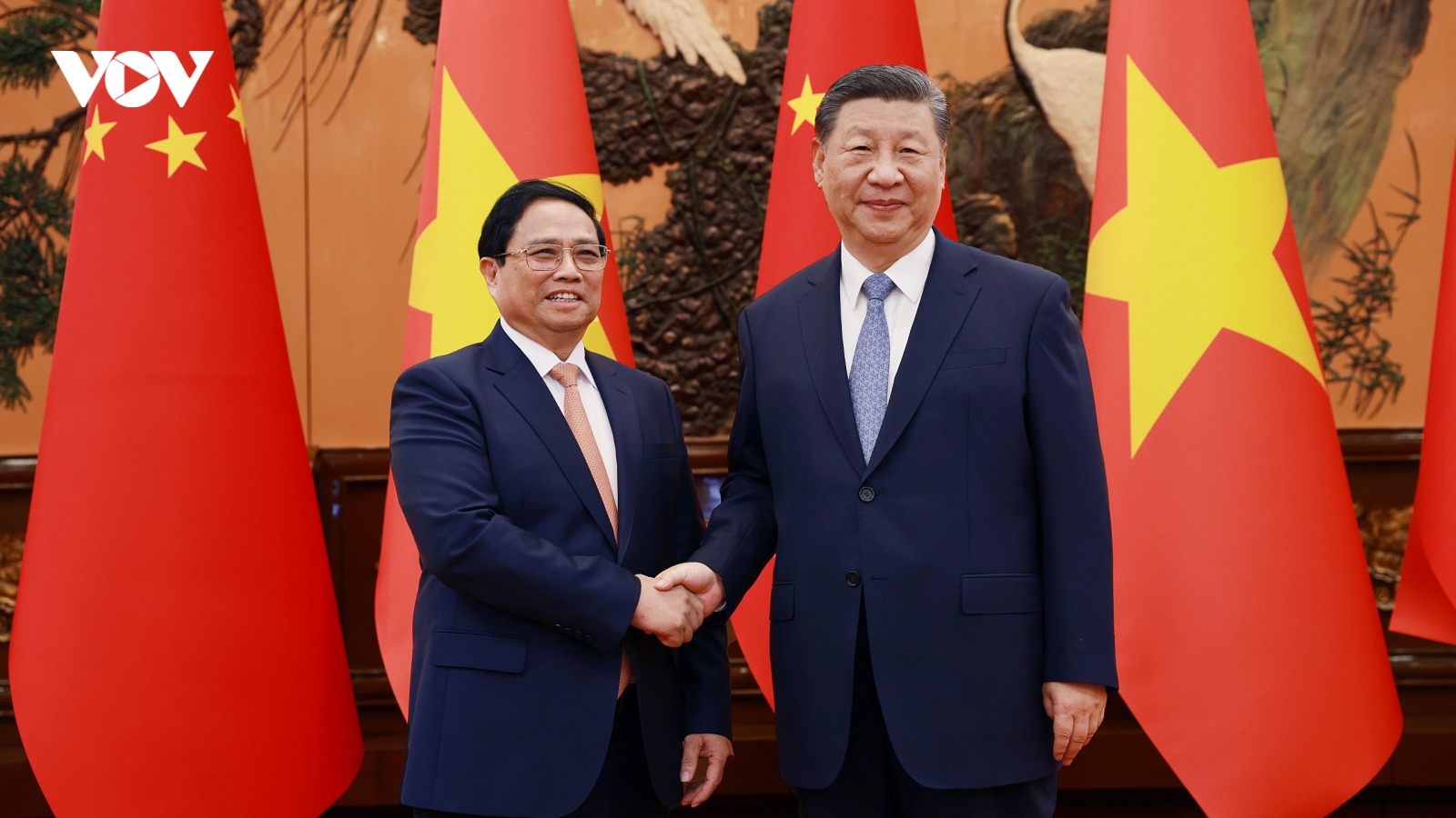 Thủ tướng Phạm Minh Chính hội kiến Tổng Bí thư, Chủ tịch Trung Quốc Tập Cận Bình