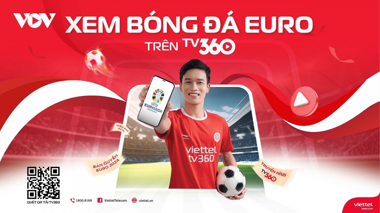 TV360 công bố phát sóng miễn phí vòng chung kết EURO 2024