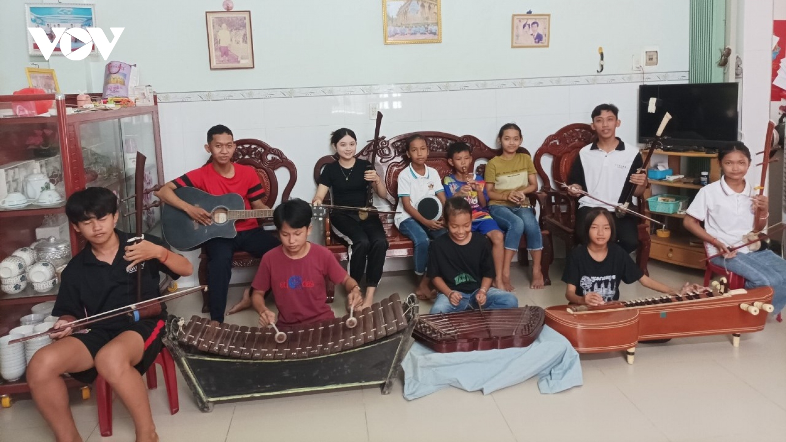 Lớp truyền dạy nhạc cổ truyền dân gian dân tộc Khmer miễn phí dịp hè