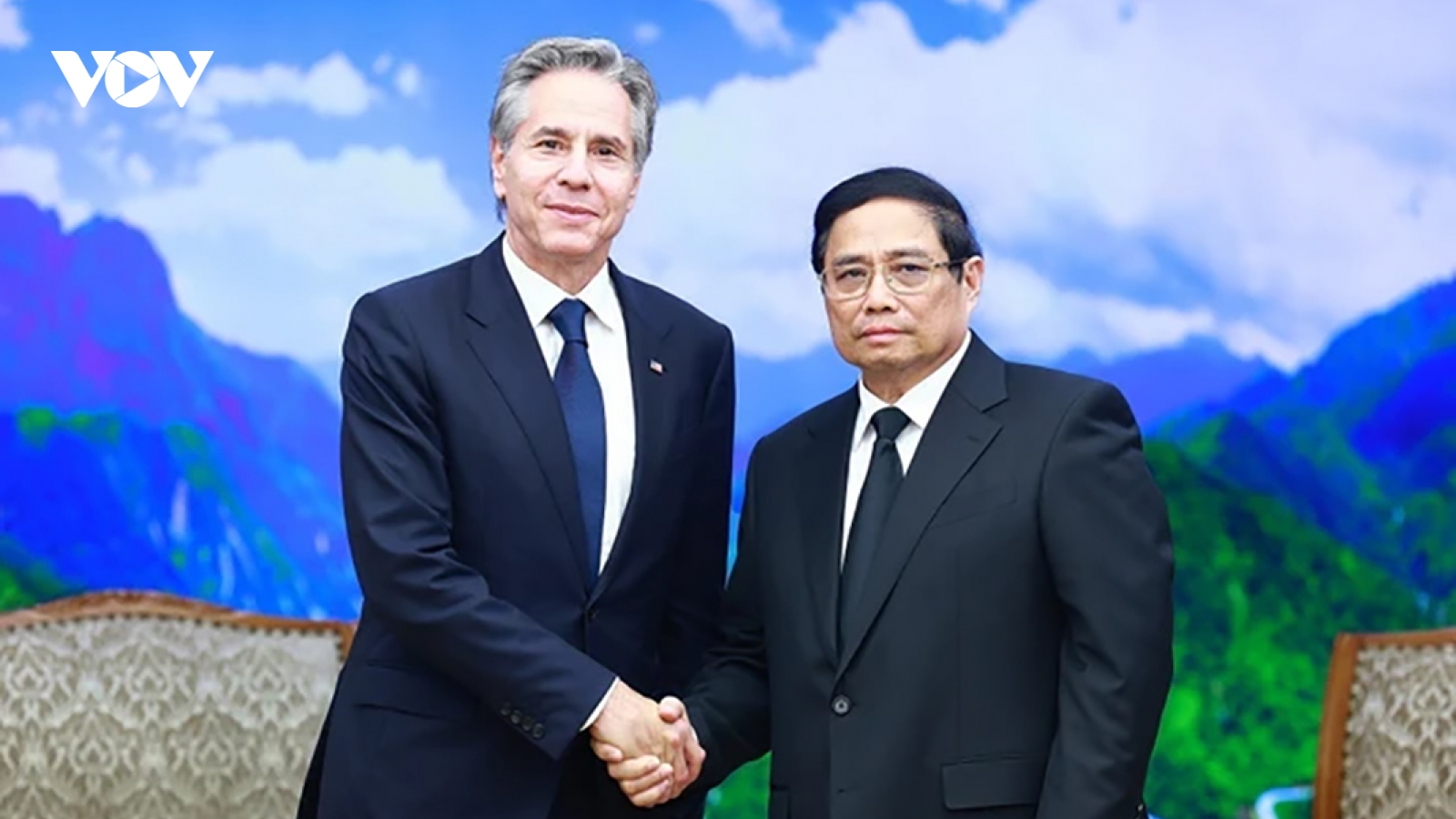 Thủ tướng Chính phủ Phạm Minh Chính tiếp Ngoại trưởng Hoa Kỳ Antony Blinken