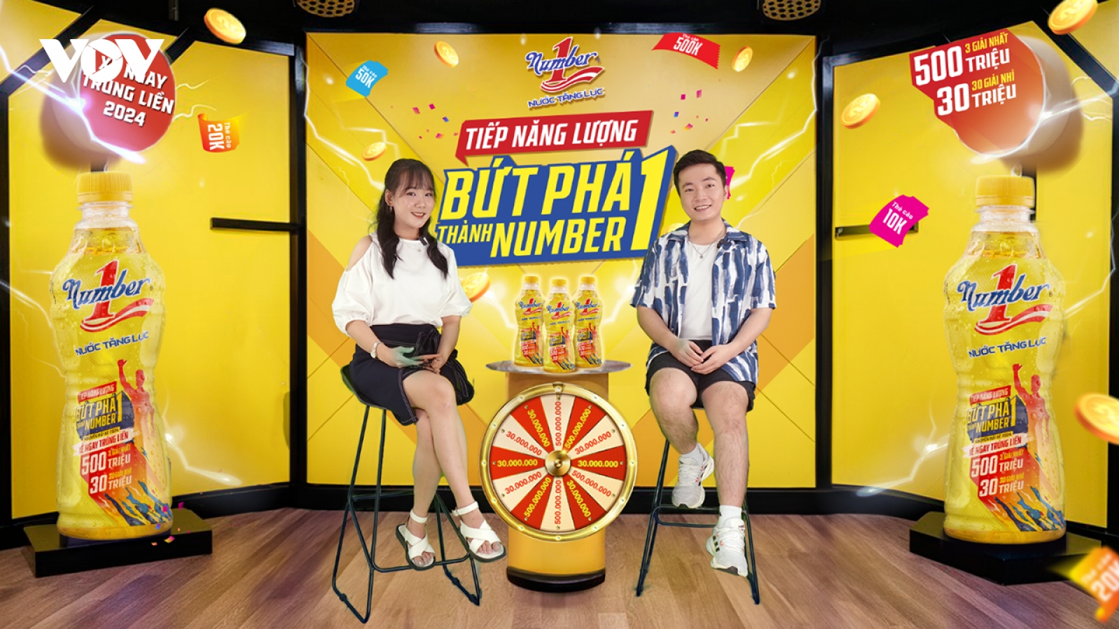 Hơn 4.000 khách hàng may mắn trúng thưởng khi xé nhãn Nước tăng lực Number 1