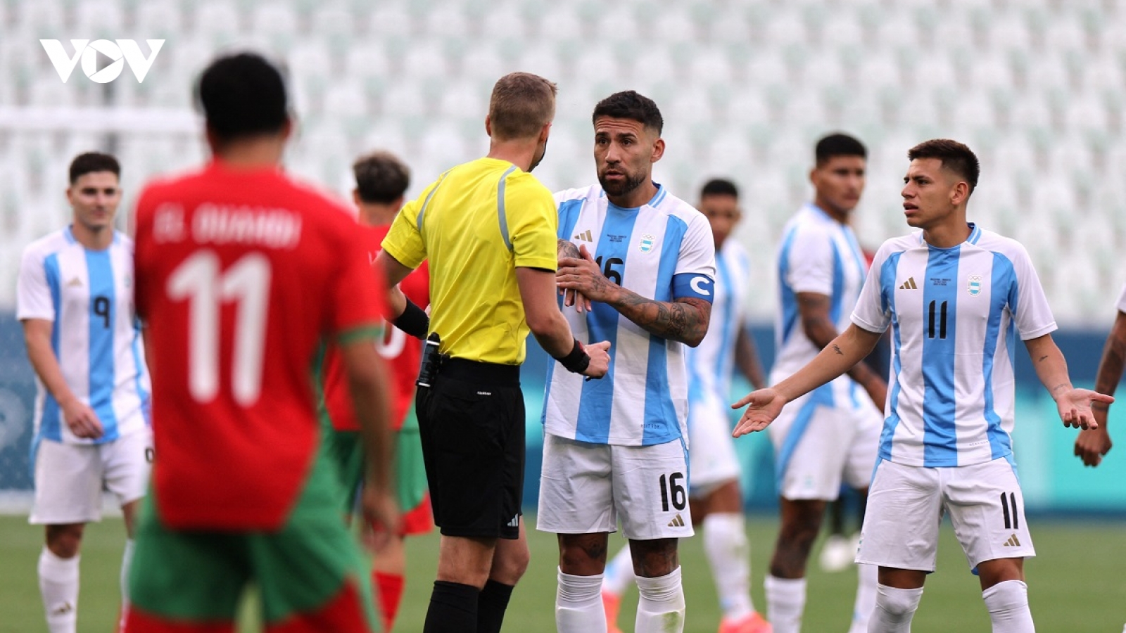Diễn biến không tưởng ở bóng đá nam Olympic Paris, trận Argentina vs Morocco phải đá lại