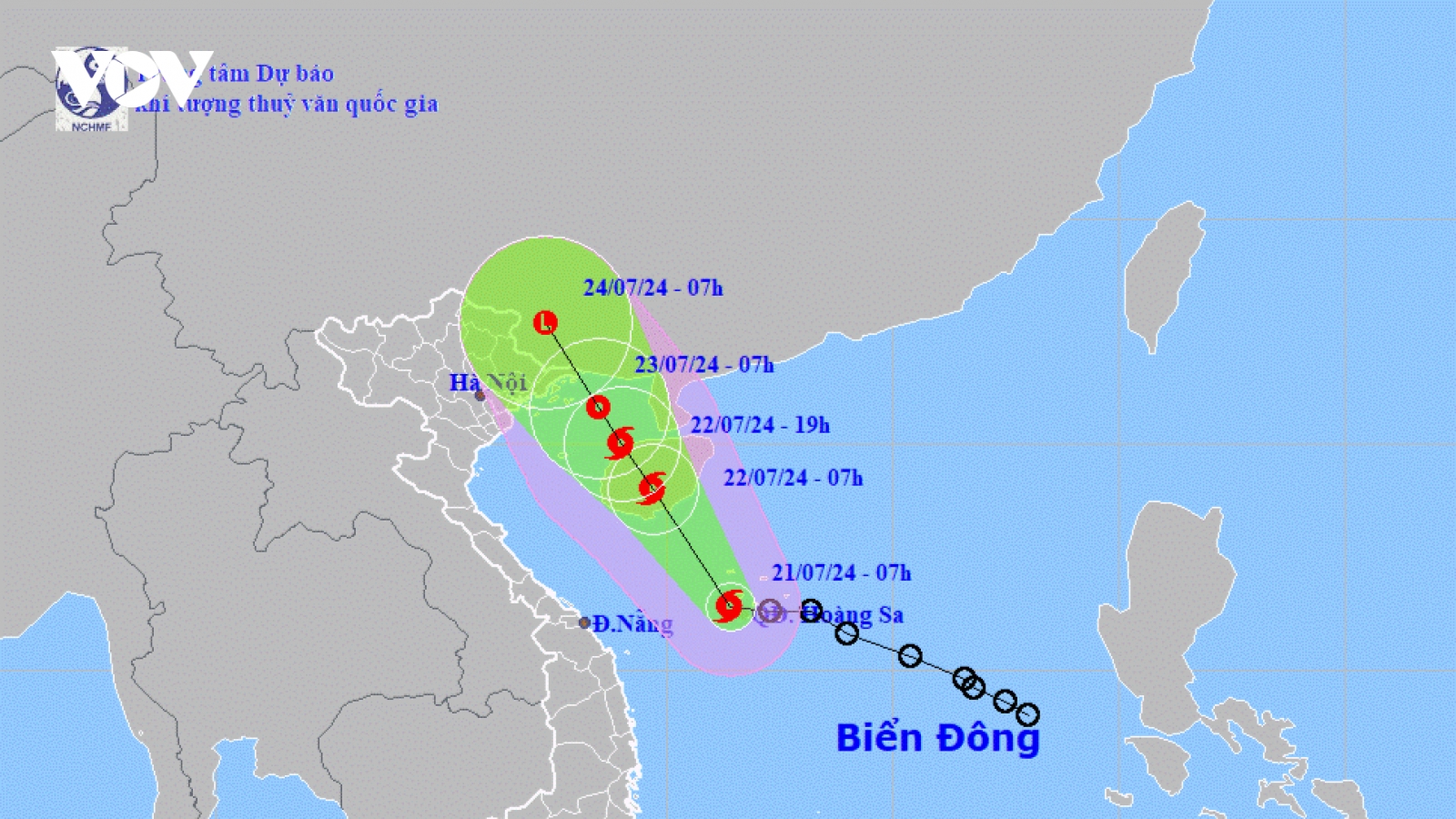 Áp thấp nhiệt đới đã mạnh lên thành bão số 2
