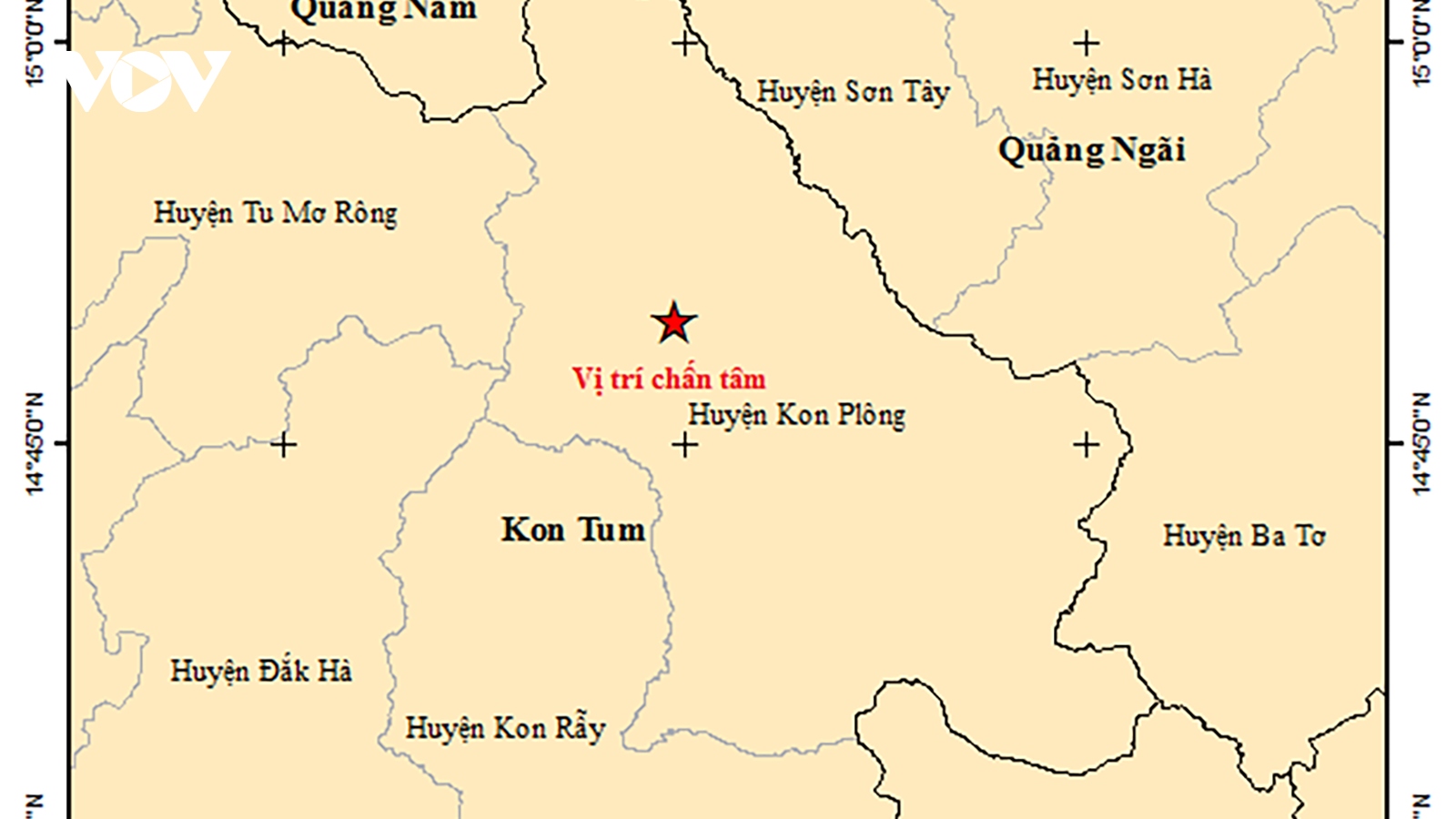 Khẩn trương ứng phó với động đất ở vùng tâm chấn Kon Plông