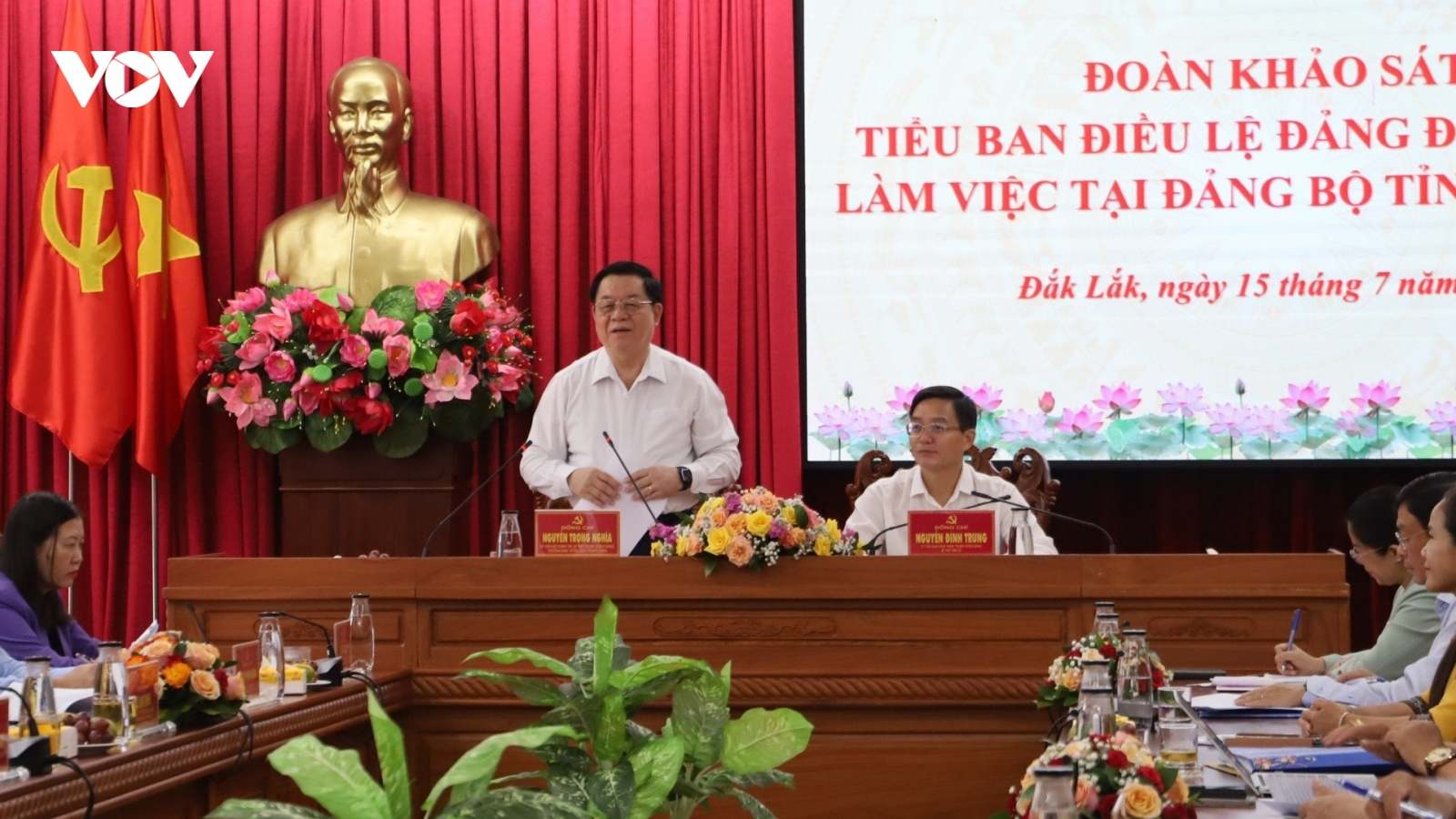 Đoàn khảo sát Tiểu ban Điều lệ Đảng Đại hội XIV làm việc tại tỉnh Đắk Lắk
